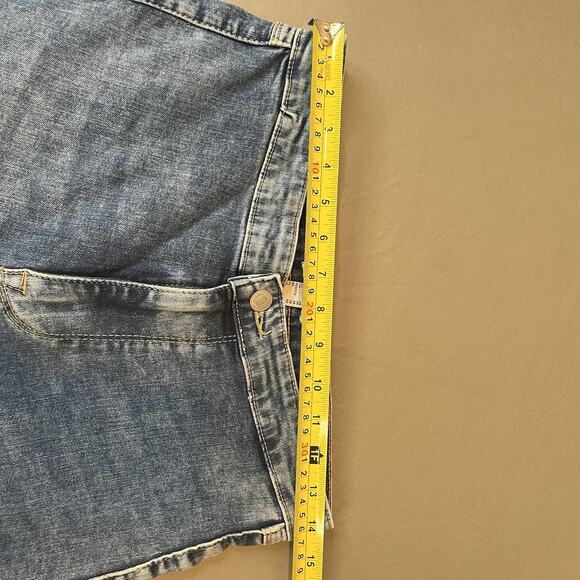 Forever21 High Rise Jeans Size 28 Bell Bottom Flare Leg Stretch Denim Hippie - Picture 4 of 8